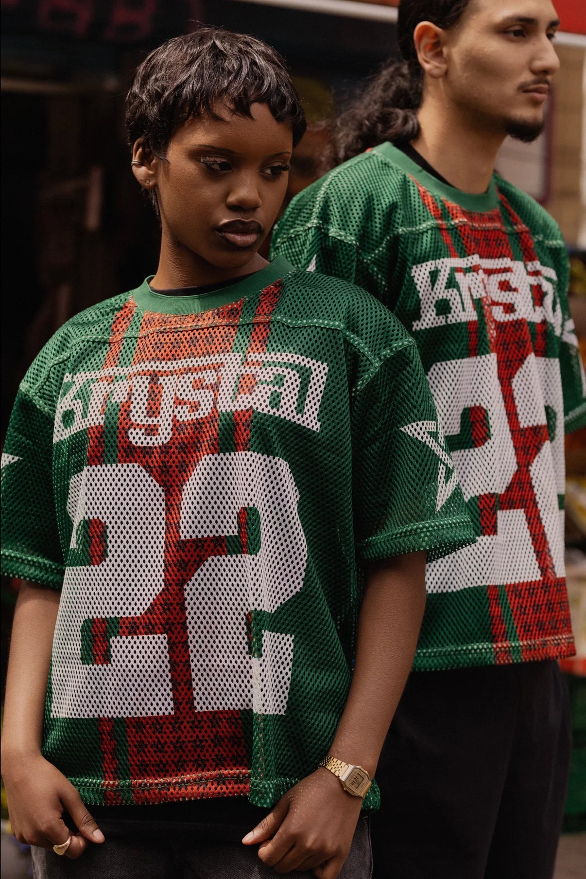 MESH JERSEY [GREEN/RED]