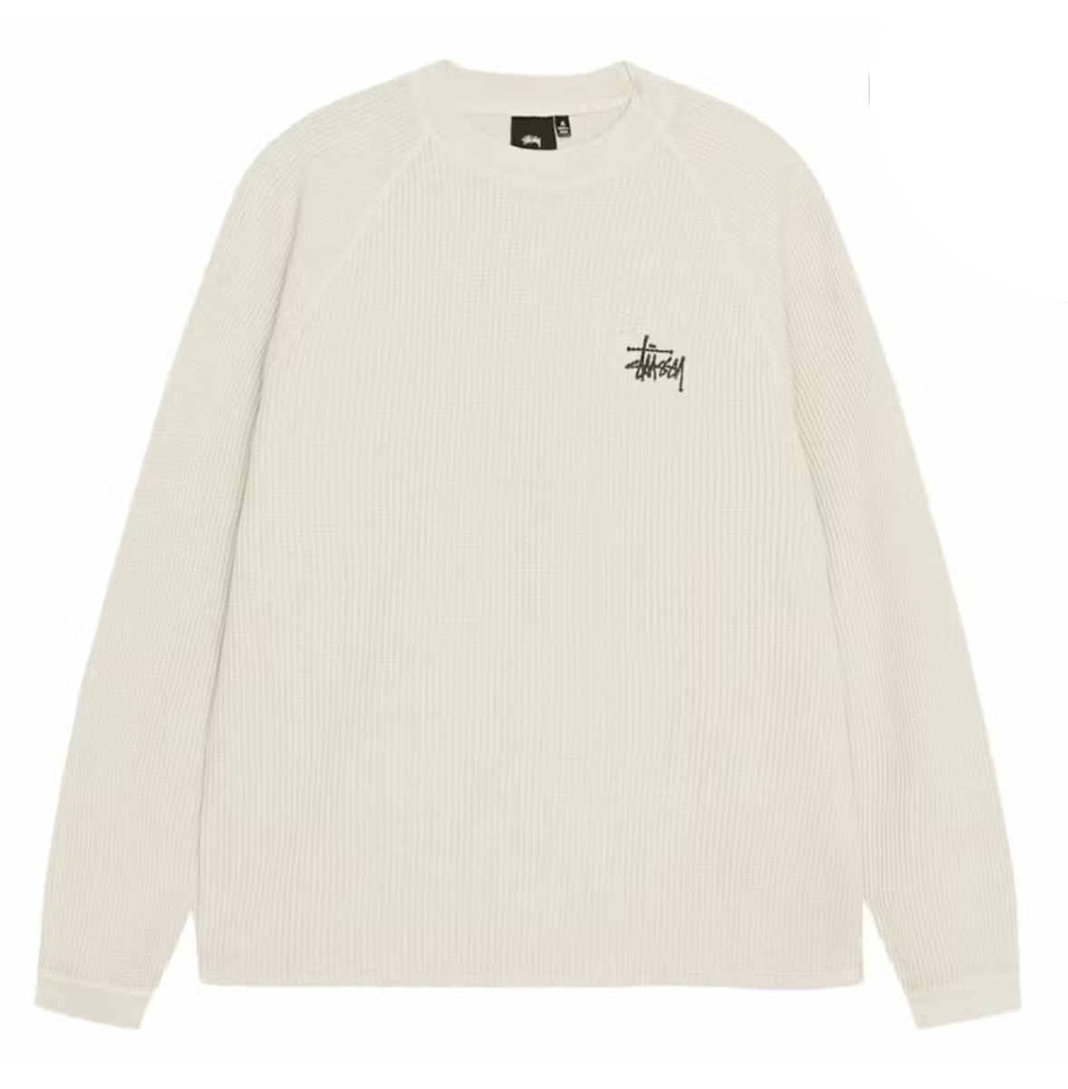 Stüssy Raglan Thermal L/S Crew Bone