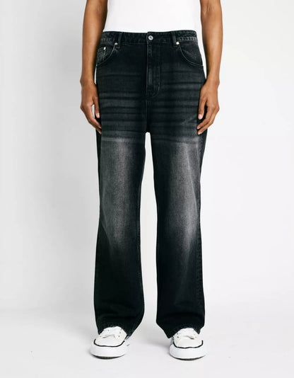 Double Pocket Jeans- Washed Black