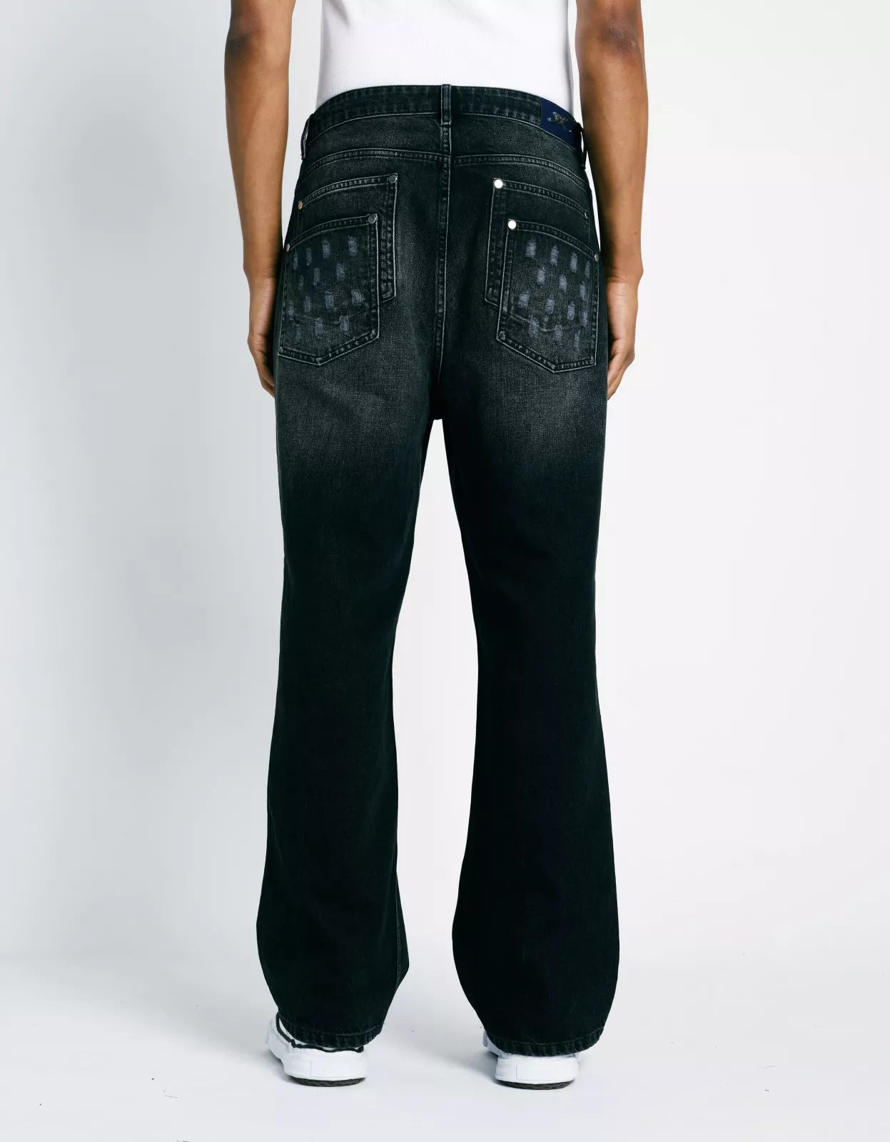 Double Pocket Jeans- Washed Black